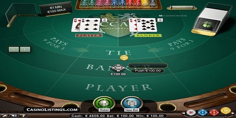 Baccarat trực tuyến là phiên bản của trò chơi baccarat truyền thống